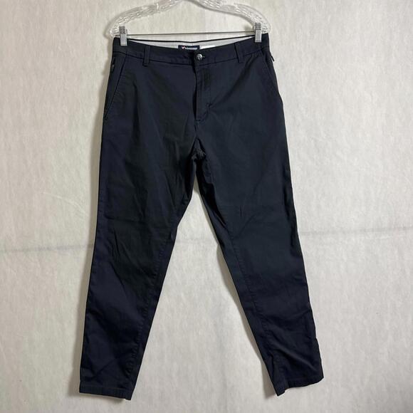 Birddogs Men's Size 32x30 Black Cotton Blend Slim Flit Stretch Khaki Pants - Picture 1 of 8
